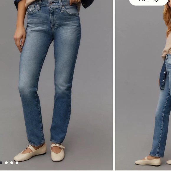 Great Condition AG Mari High-Rise Straight-Leg Jeans 24 - Picture 2 of 8